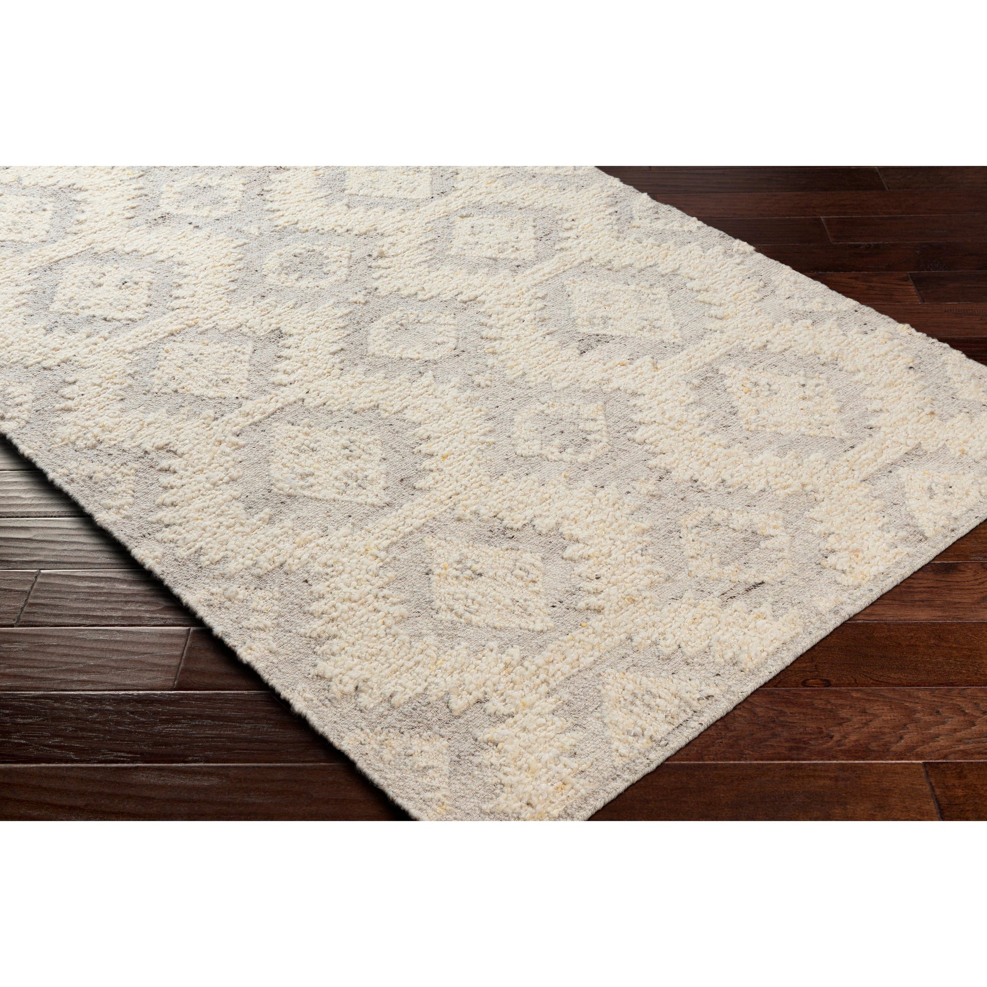 Bremen Rug - 29473 by Surya in cream, light slate, brown. Made from 100% wool in a unique style.