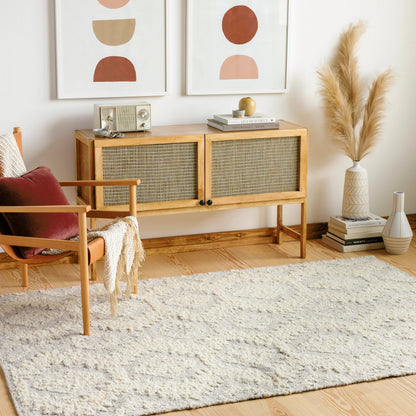 Bremen Rug - 29473 by Surya in cream, light slate, brown. Made from 100% wool in a unique style.