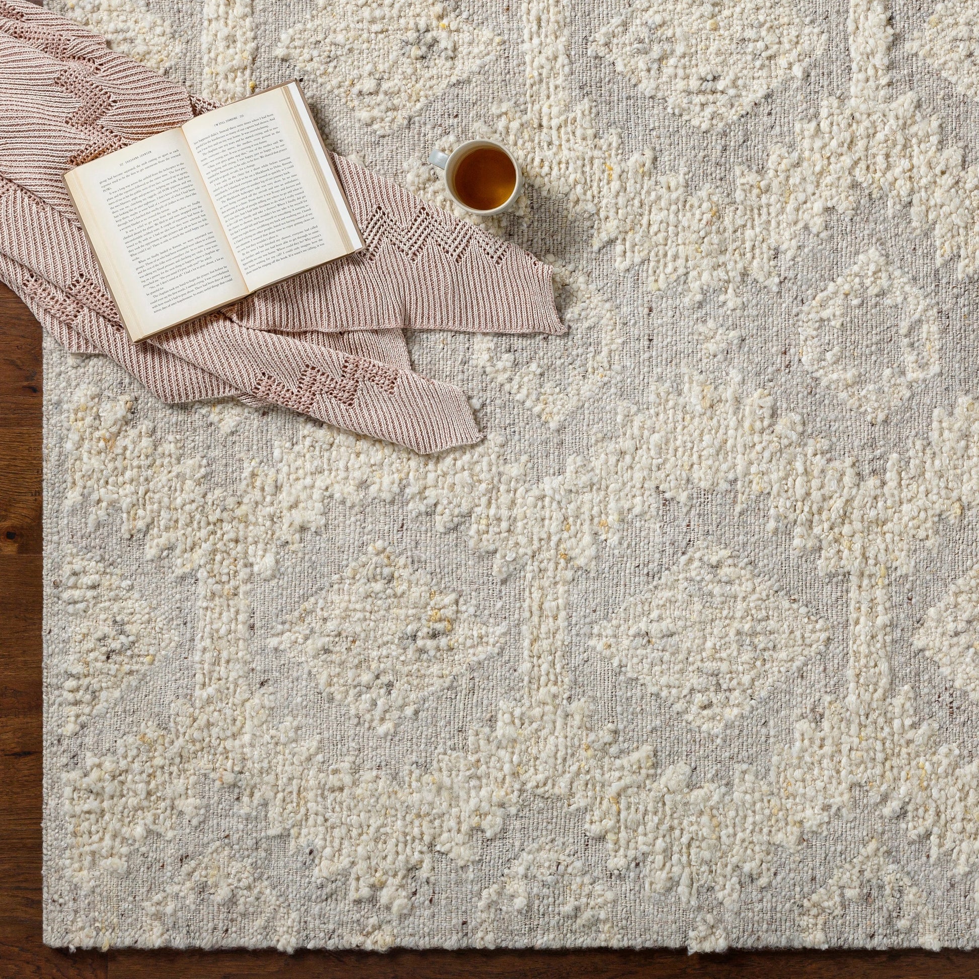 Bremen Rug - 29473 by Surya in cream, light slate, brown. Made from 100% wool in a unique style.