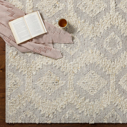 Bremen Rug - 29473 by Surya in cream, light slate, brown. Made from 100% wool in a unique style.