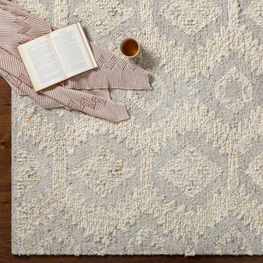 Bremen Rug - 29473 by Surya in cream, light gray, dark brown. Made from 100% wool in a unique style.