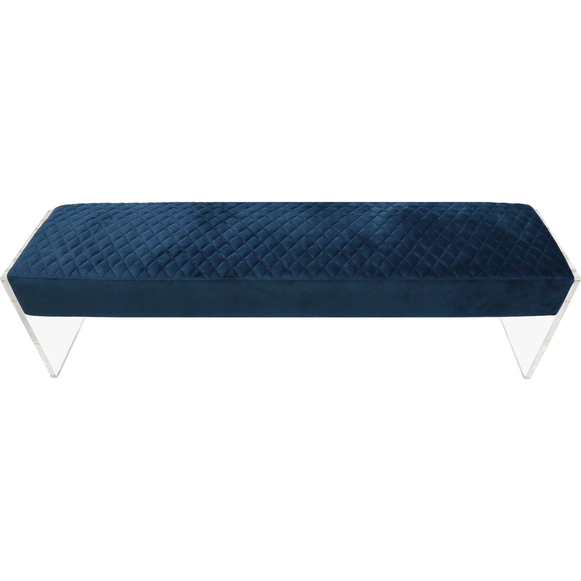 Tribecca Bench by Pasargad Home. Made from acrylic, velvet in a modern style.