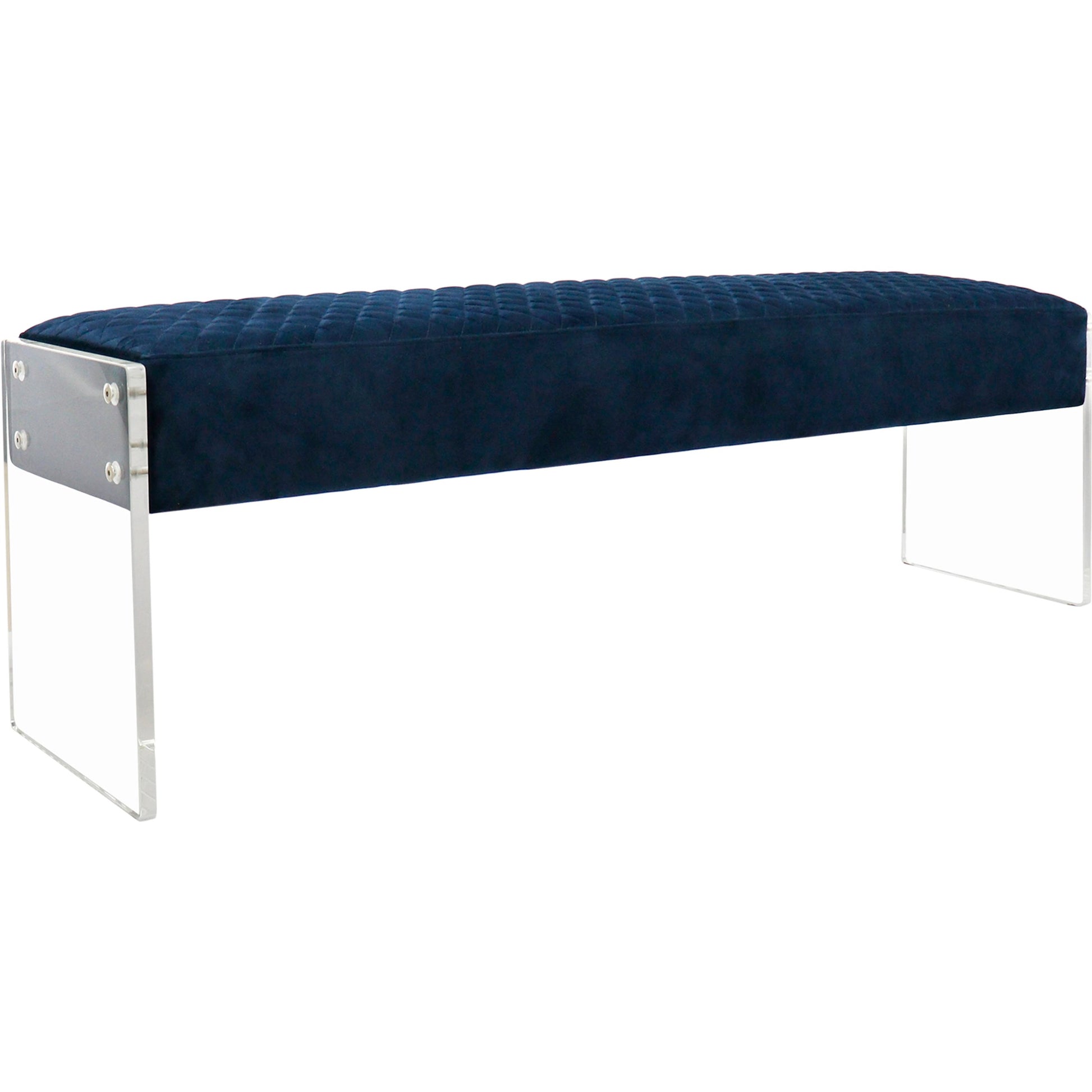 Tribecca Bench by Pasargad Home. Made from acrylic, velvet in a modern style.