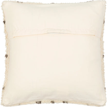 Benisouk Pillow - 18078 by Surya in gray, light beige. Made from 100% wool, 100% cotton in a eclectic & global style.