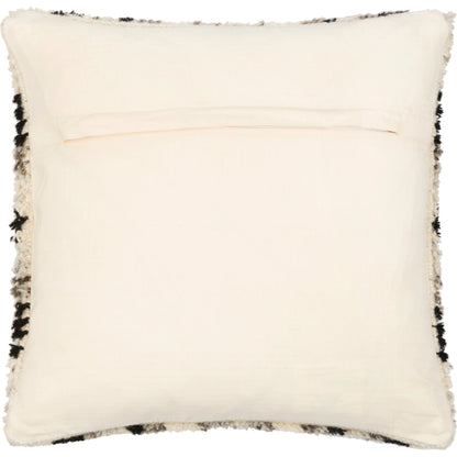 Benisouk Pillow - 27463 by Surya in black, gray, light gray, cream. Made from 100% wool, 100% cotton in a eclectic & global style.