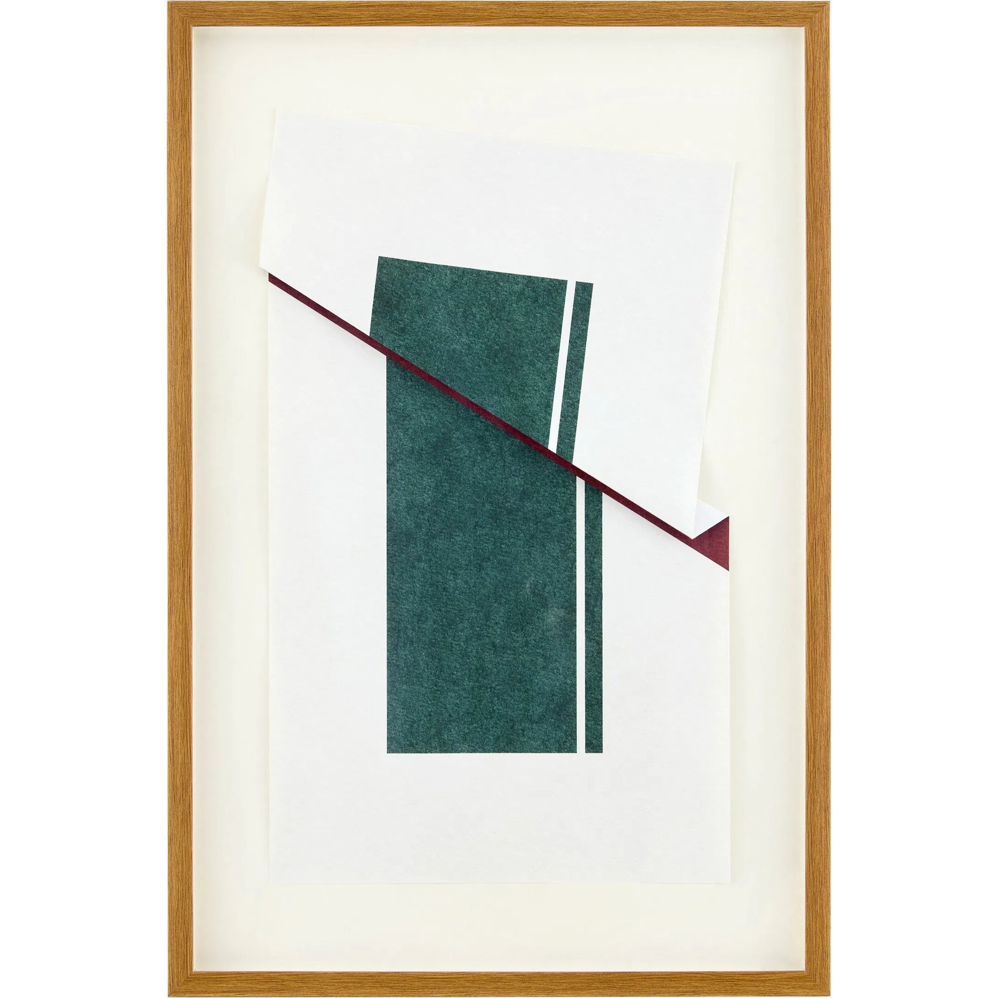 Between II Framed Art by Surya in dark green and distressed, matte. Made from canvas, polystyrene in a unique style.
