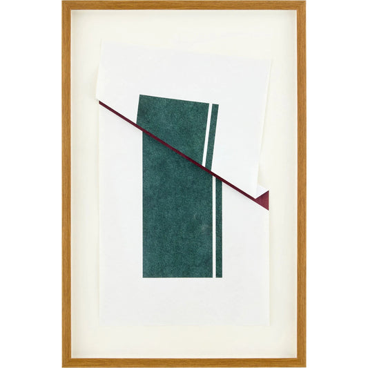 Between II Framed Art by Surya in dark green and distressed, matte. Made from canvas, polystyrene in a unique style.