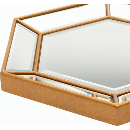 Beehive - 29191 by Surya in gold and distressed. Made from frame: manufactured wood, frame (substrate): manufactured wood in a modern style.