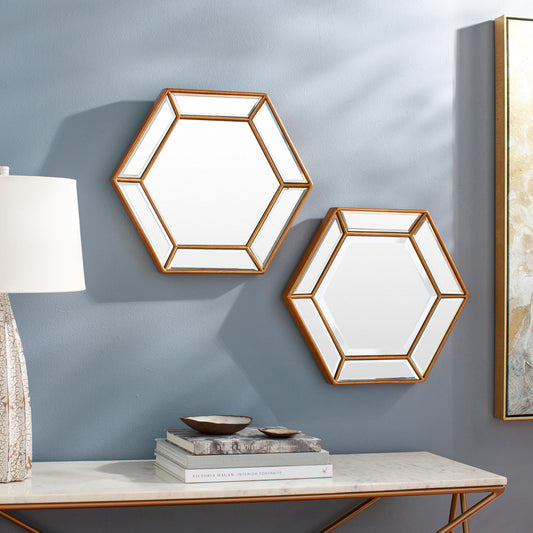 Beehive - 29191 by Surya in gold and distressed. Made from frame: manufactured wood, frame (substrate): manufactured wood in a modern style.