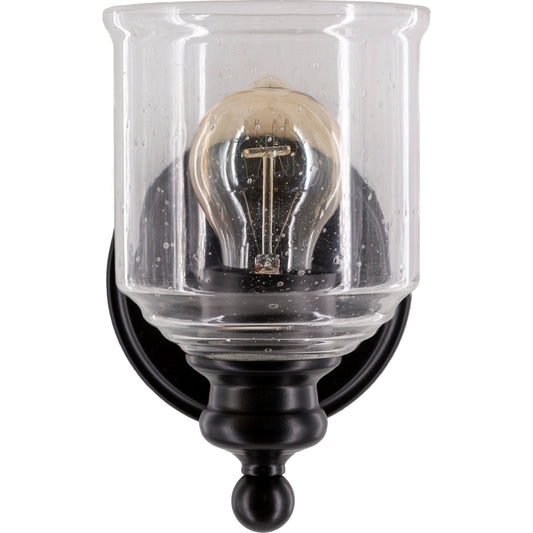 Brewer Wall Sconce - 25323 by Surya in light grey, medium grey and paintedpowder coatedseeded. Made from glass, metal in a traditional style.