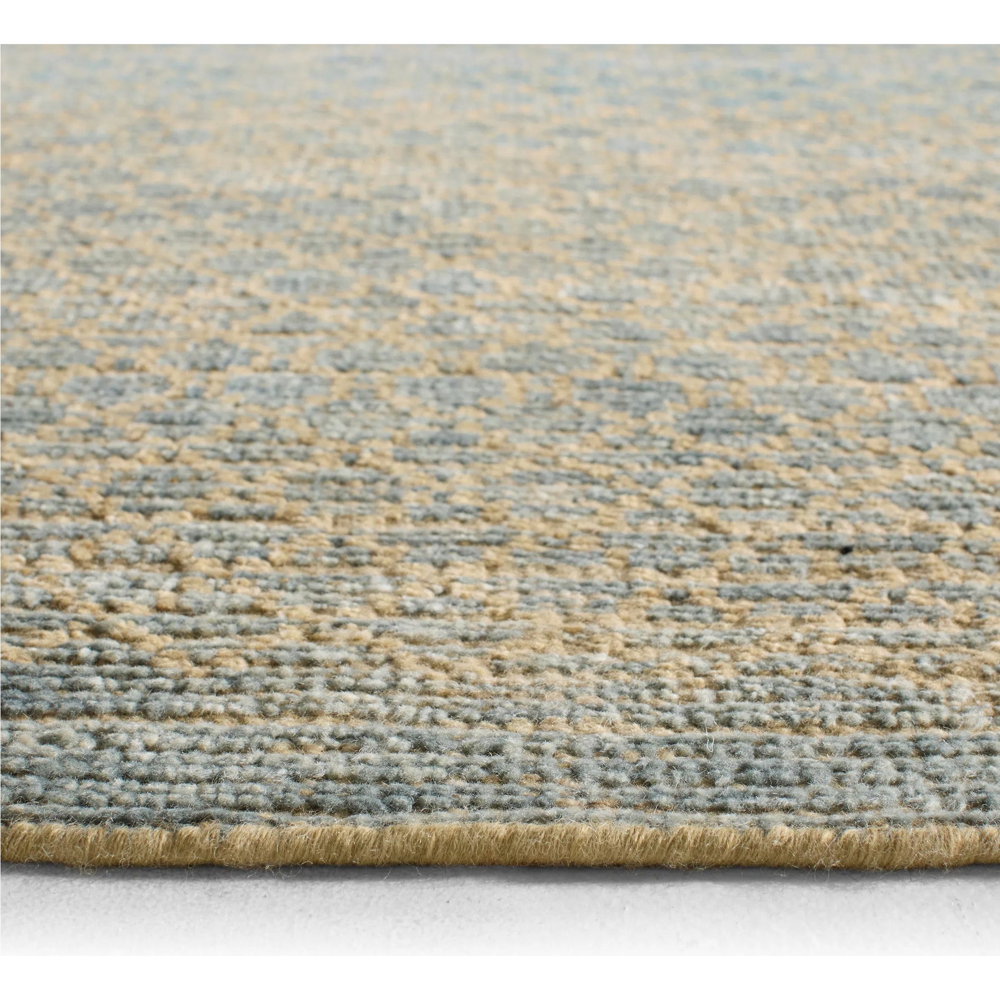 Bezem BEZ08 Rug by Jaipur Living in blue, tan, beige. Made from 100% wool in a unique style.