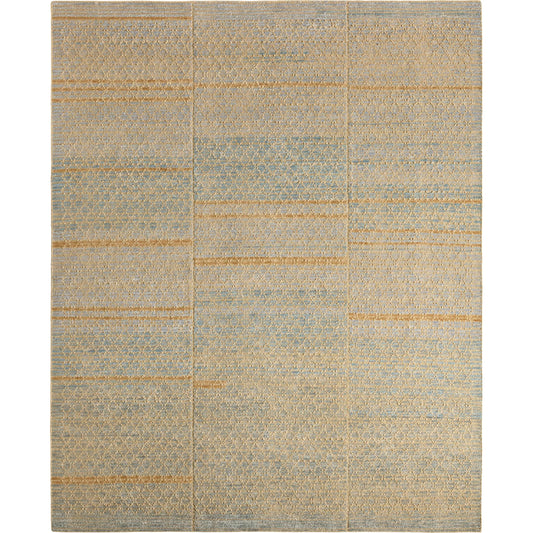 Bezem BEZ08 Rug by Jaipur Living in blue, tan, beige. Made from 100% wool in a unique style.