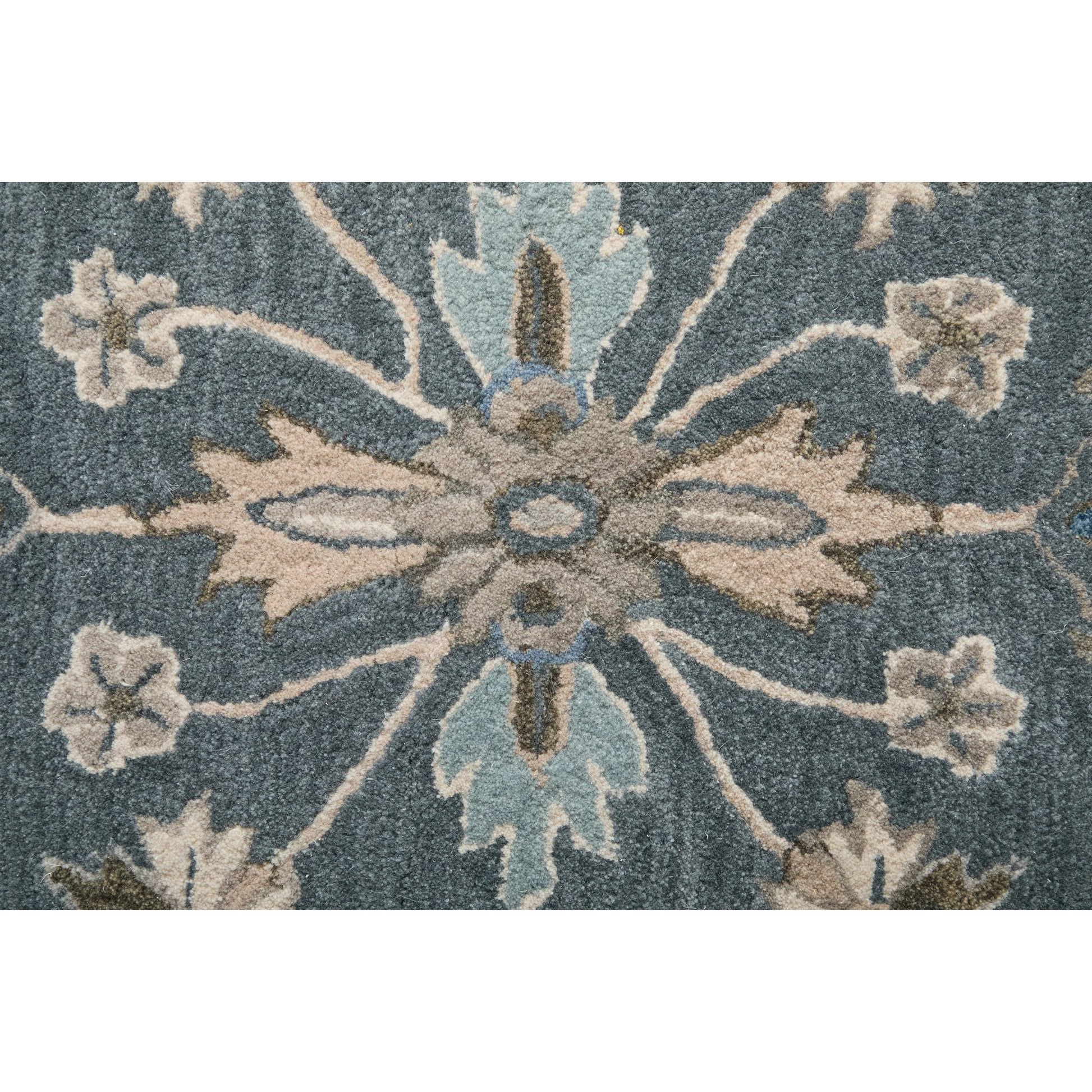 Rylan Transitional Oriental Rug - 8639F by Feizy in gray, ivory, red. Made from wool in a unique style.