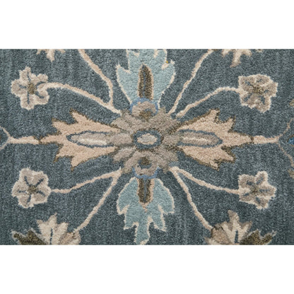 Rylan Transitional Oriental Rug - 8639F by Feizy in gray, ivory, red. Made from wool in a unique style.