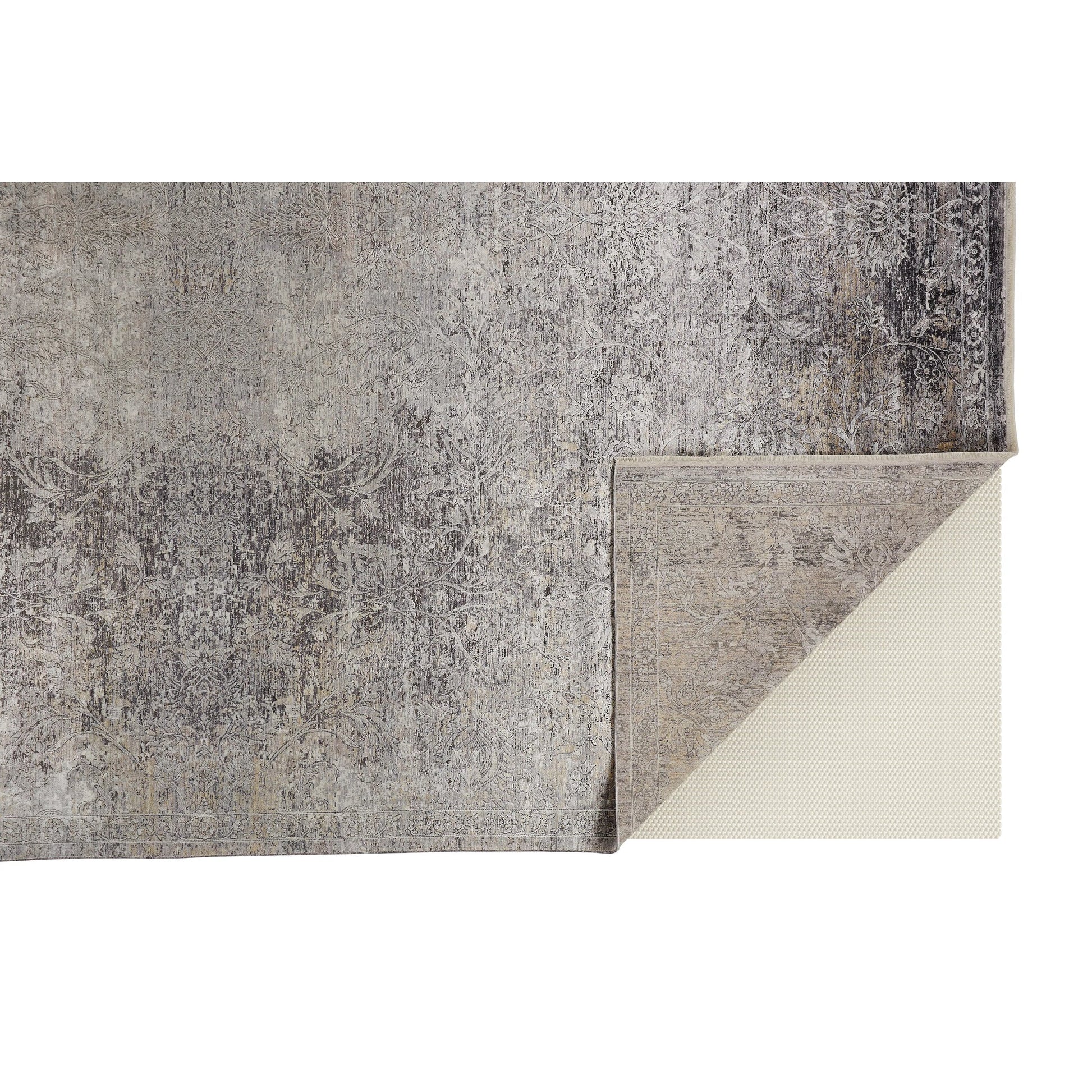 Sarrant Transitional Rug - 3964F by Feizy in gray, ivory, tan. Made from viscose, polyester in a unique style.