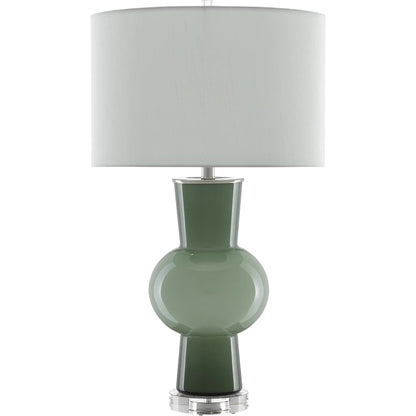 Duende Table Lamp by Currey and Company. Made from glass, optic crystal in a eclectic & global style.