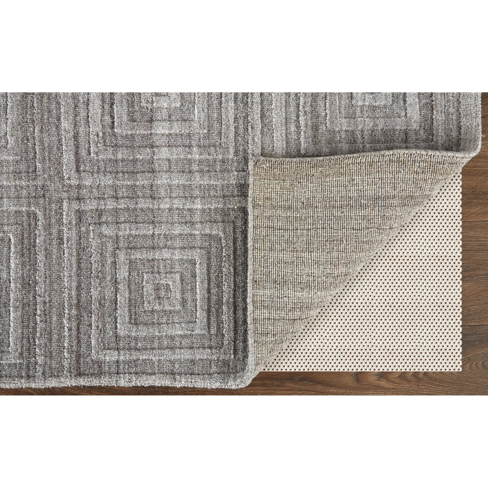 Redford Transitional Solid Rug - 8670F by Feizy. Made from 70% viscose, 30% wool in a unique style.