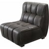 Upholstery: Black, Base: Dark Brown