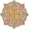 Mustard, Rust, Ivory, Charcoal, Medium Gray, Light Olive