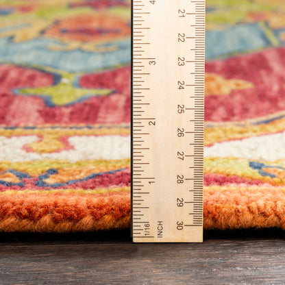 Bonifate Rug - 23266 by Surya in dark blue, blue, rust, mustard, light olive. Made from 100% wool in a unique style.