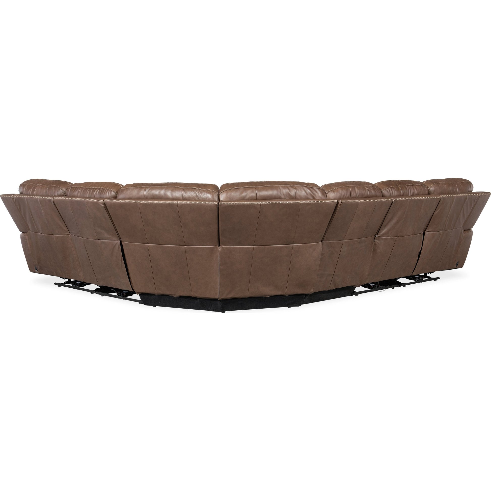 Torres 6 Piece Sectional by Hooker Furniture in sorrento mocha. Made from leather, sorrento mocha (semi-aniline top grain with splits) in a traditional style.
