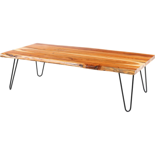 Bergen - 32630 by Surya in top: brown, base: black and powder coatednatural. Made from top: wood, base: metal in a modern style.