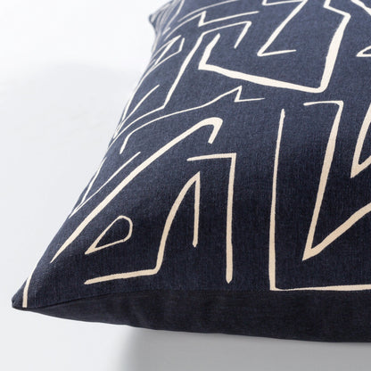 Bogolani Pillow - 26455 by Surya in mustard, cream. Made from 100% cotton in a eclectic & global style.