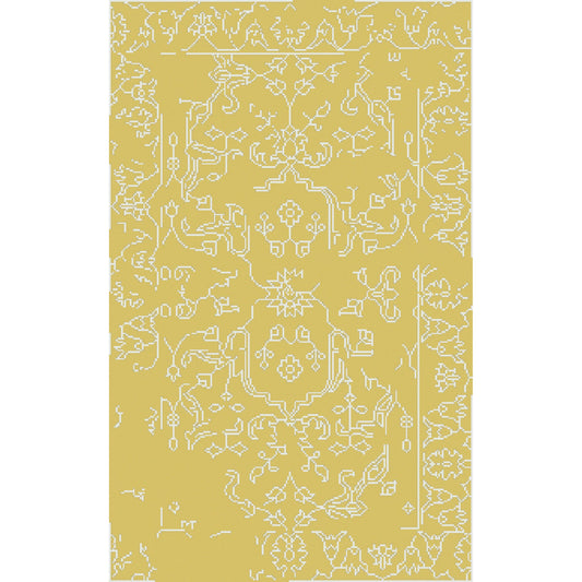 Bagras Rug - 12625 by Surya in olive, slate. Made from 50% bamboo, 20% cotton, 30% wool in a unique style.