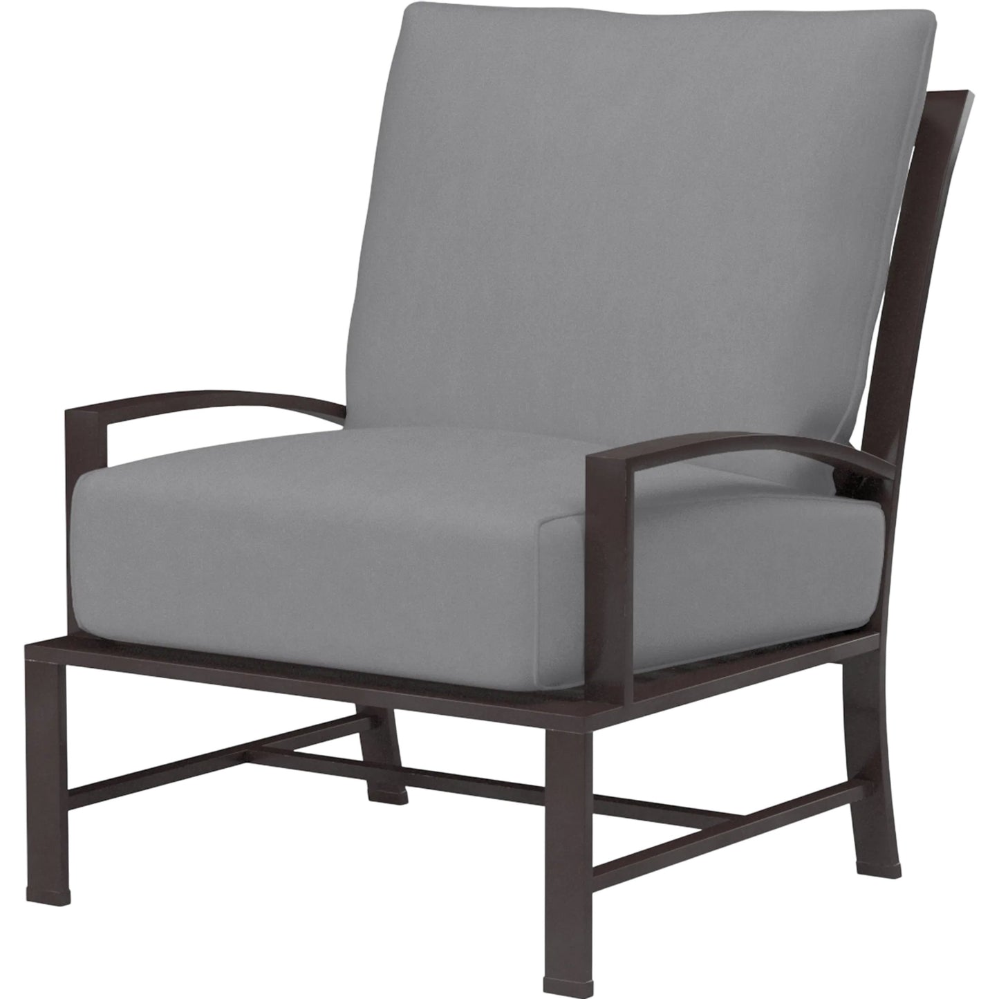 004 SI-2513919 | Primary Silo | La Jolla Outdoor Club Chair by Sunset West in browns. Made from aluminum in a modern style.
