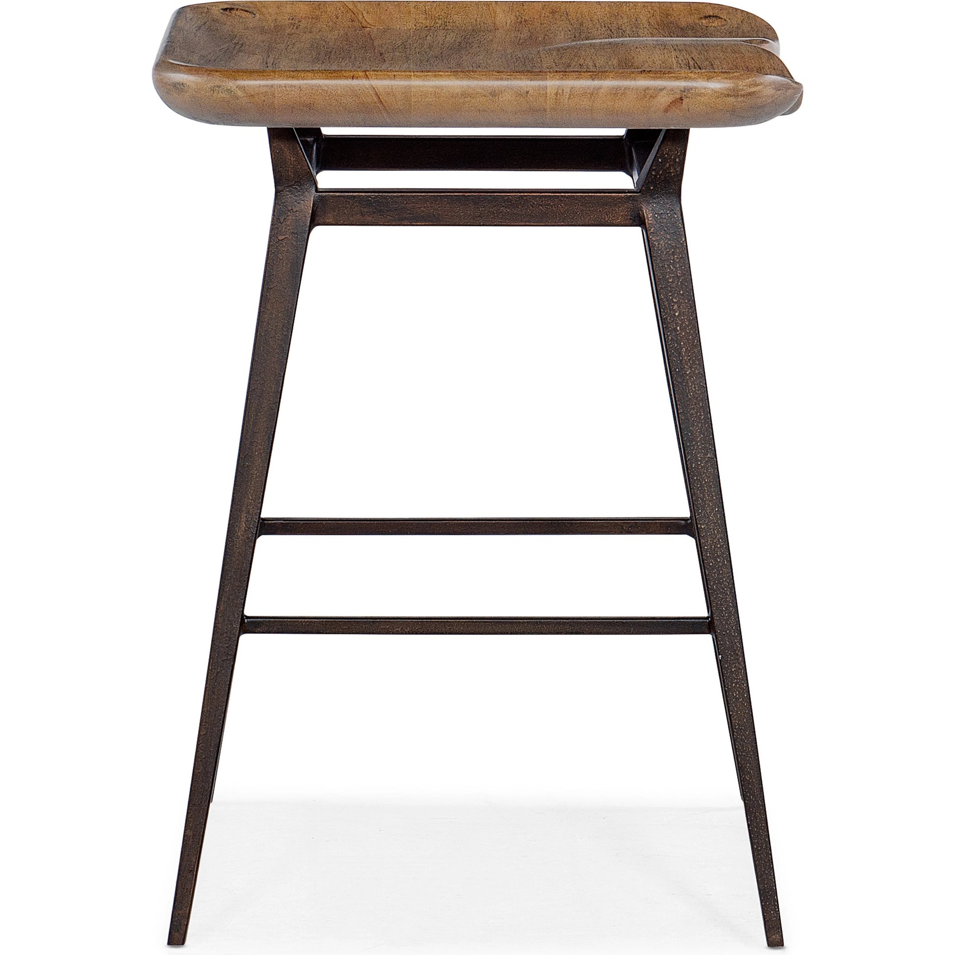 Big Sky Stool by Hooker Furniture in vintage natural. Made from wood, metal in a modern style.