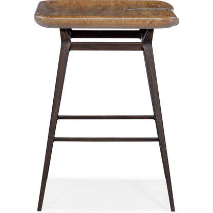 Big Sky Stool by Hooker Furniture in vintage natural. Made from wood, metal in a modern style.