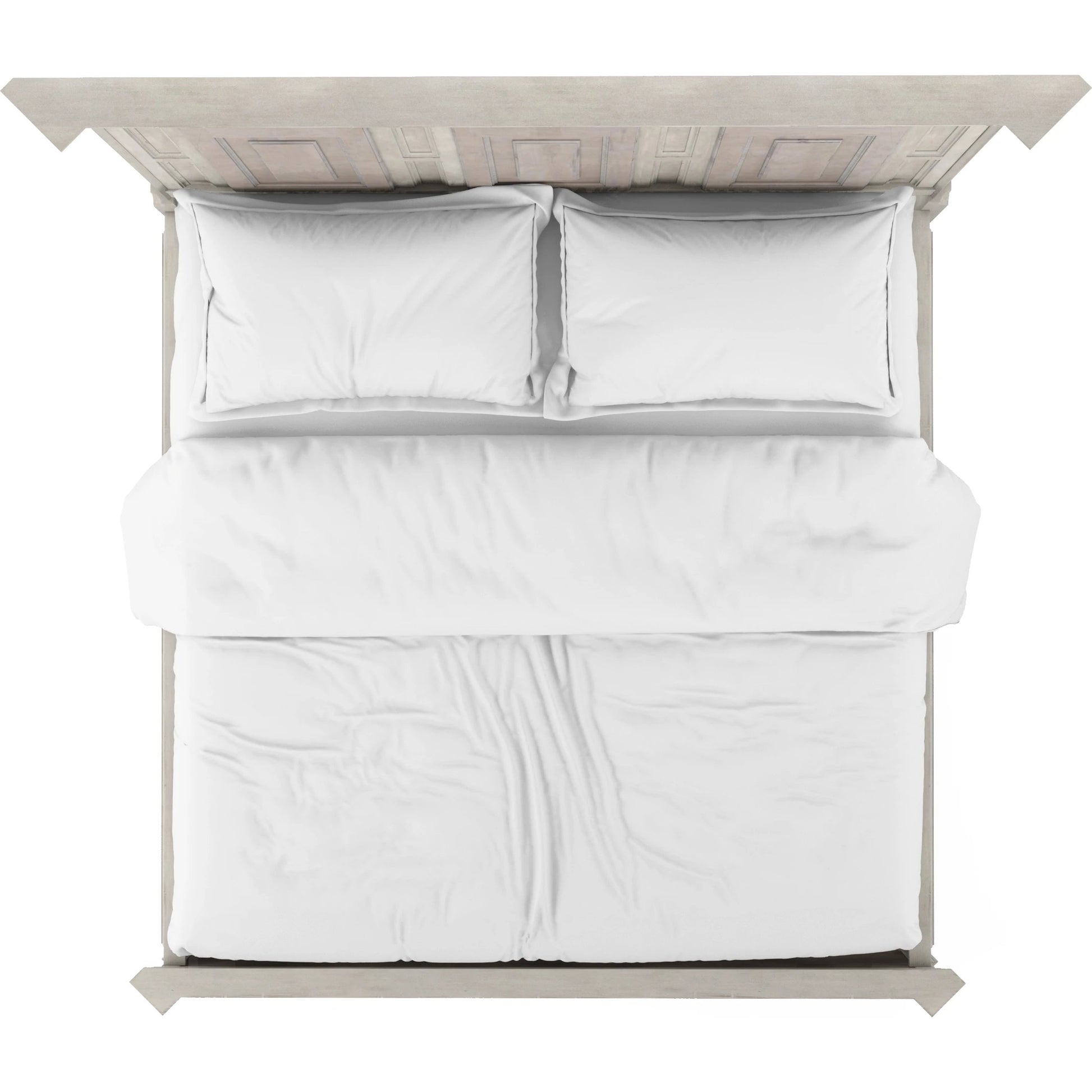 Alcove Panel Bed by A.R.T. Furniture in belgian ivory, washed maple. Made from acacia solids, maple veneers in a traditional style.