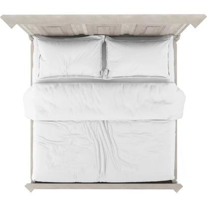 Alcove Panel Bed by A.R.T. Furniture in belgian ivory, washed maple. Made from acacia solids, maple veneers in a traditional style.