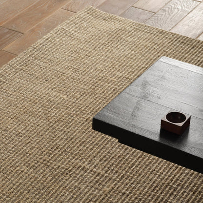 Bahan BHN02 Rug by Jaipur Living in tan. Made from 100% sisal in a unique style.