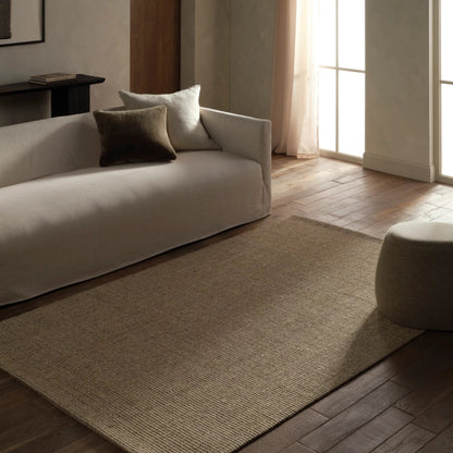 Bahan BHN02 Rug by Jaipur Living in tan. Made from 100% sisal in a unique style.