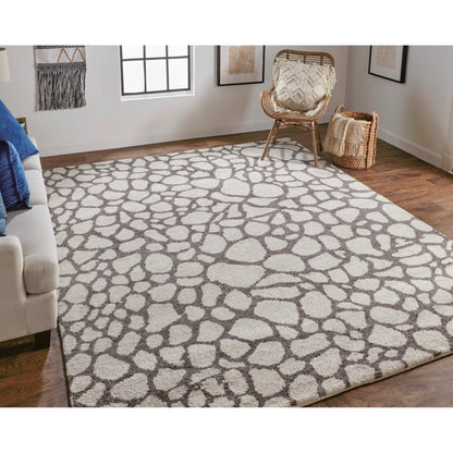 Belden Transitional Rug - T03T6001 by Thom Felicia by Feizy Rugs in ivory, gray. Made from wool in a unique style.