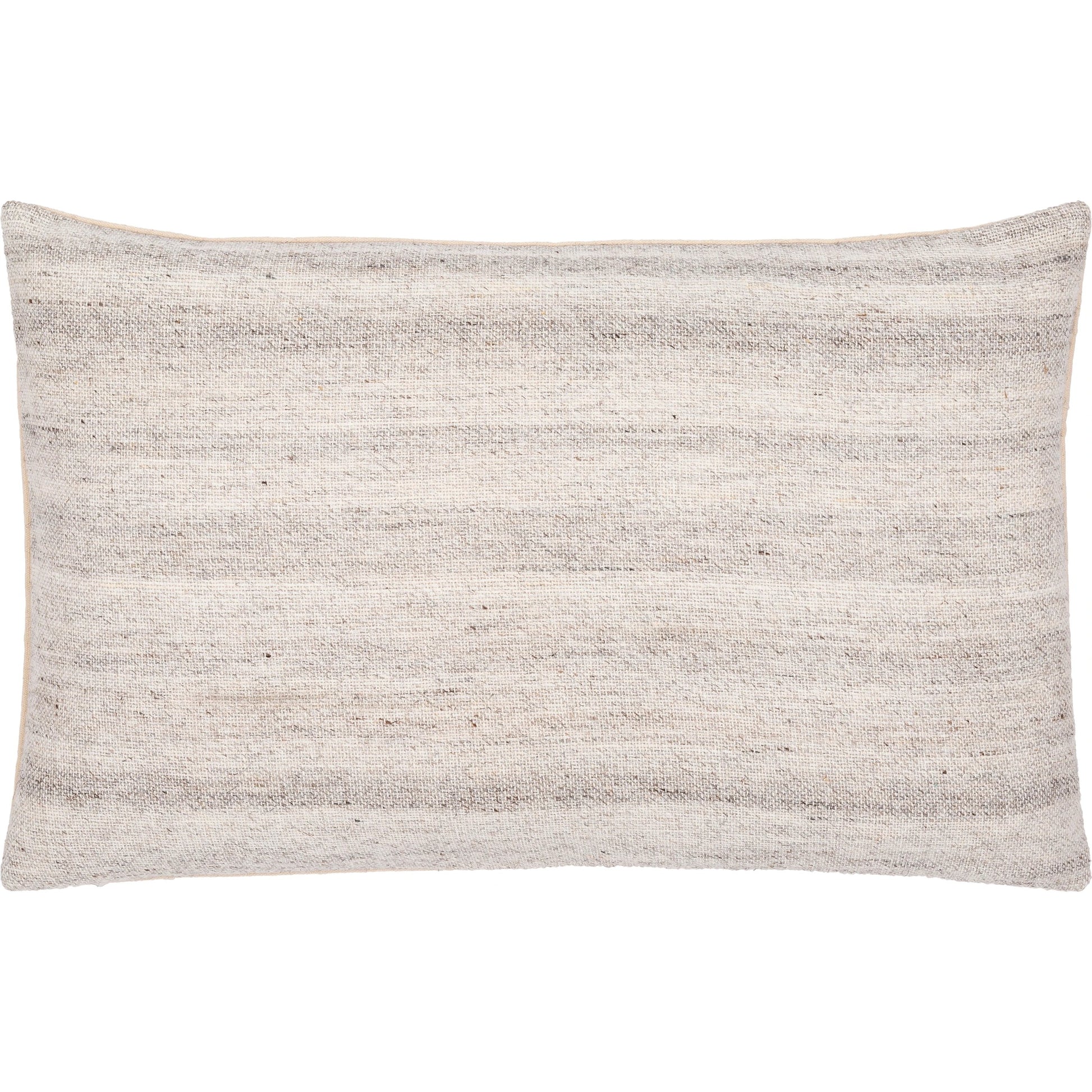 Bonnie Pillow - 22906 by Surya in light gray, off-white, brown. Made from 50% cotton, 50% wool, 100% cotton in a cottage & farmhouse style.