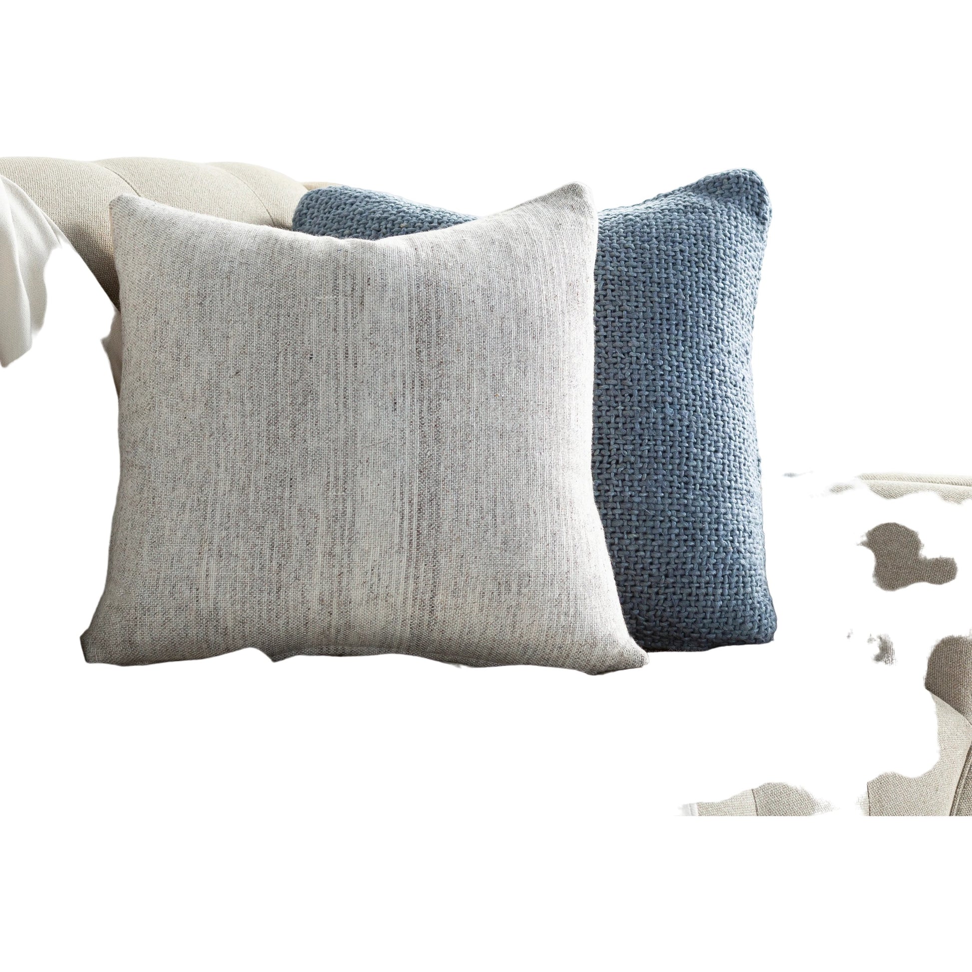Bonnie Pillow - 22906 by Surya in light gray, off-white, brown. Made from 50% cotton, 50% wool, 100% cotton in a cottage & farmhouse style.