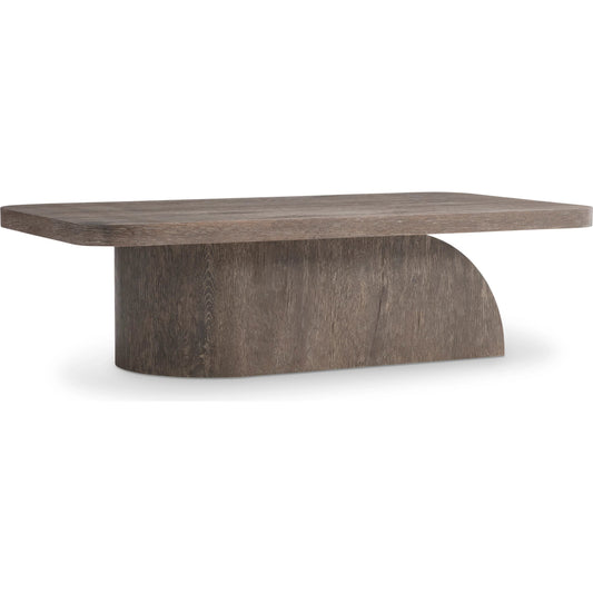 Dama Cocktail Table by Bernhardt in brun. Made from wood in a transitional style.