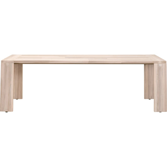 Big Sur Outdoor Dining Table by Essentials For Living. Made from solid teak wood in a modern style.