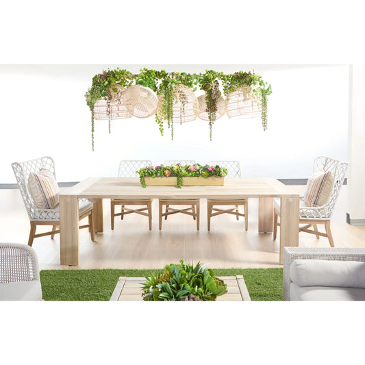 Big Sur Outdoor Dining Table by Essentials For Living. Made from solid teak wood in a modern style.