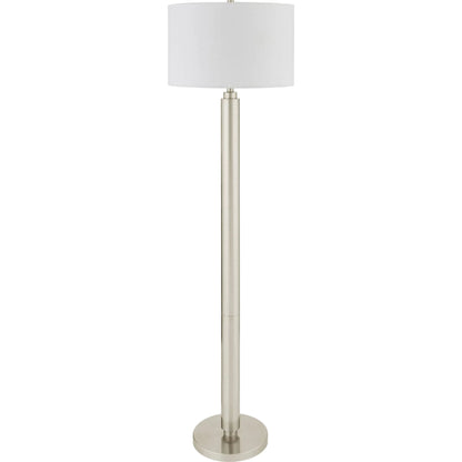 Bilyana Accent Floor Lamp by Surya. Made from iron, linen, polyester in a modern style.