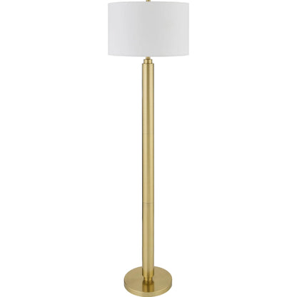 Bilyana Accent Floor Lamp by Surya. Made from iron, linen, polyester in a modern style.