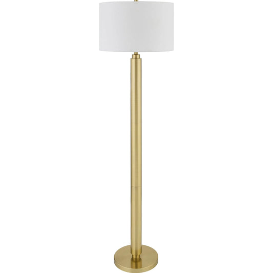 Bilyana Accent Floor Lamp by Surya. Made from iron, linen, polyester in a unique style.