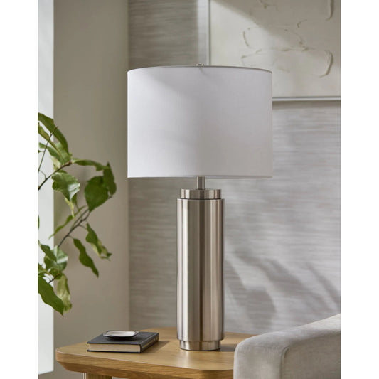 Bilyana Accent Table Lamp by Surya. Made from iron, linen, polyester in a unique style.