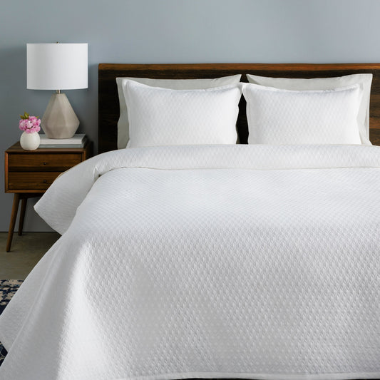 Briley Pillow - 13558 by Surya in white. Made from front: 55% cotton, back: 55% cotton, 45% polyester in a modern style.