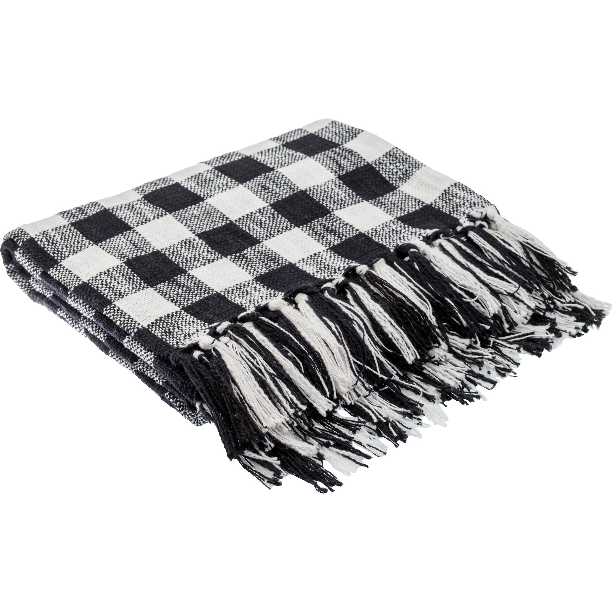 Briar - 32255 by Surya in black, white. Made from front: 100% cotton, back: 100% cotton in a modern style.