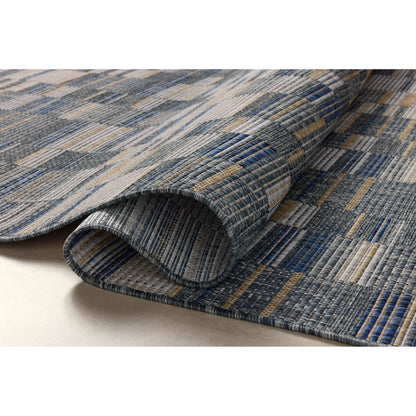 Birch BIR-04 Rug by Loloi in denim, gold. Made from 100% polypropylene in a unique style.