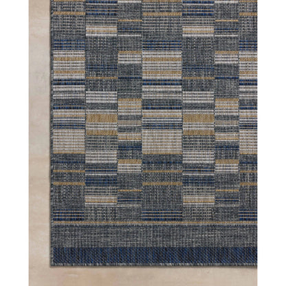 Birch BIR-04 Rug by Loloi in denim, gold. Made from 100% polypropylene in a unique style.