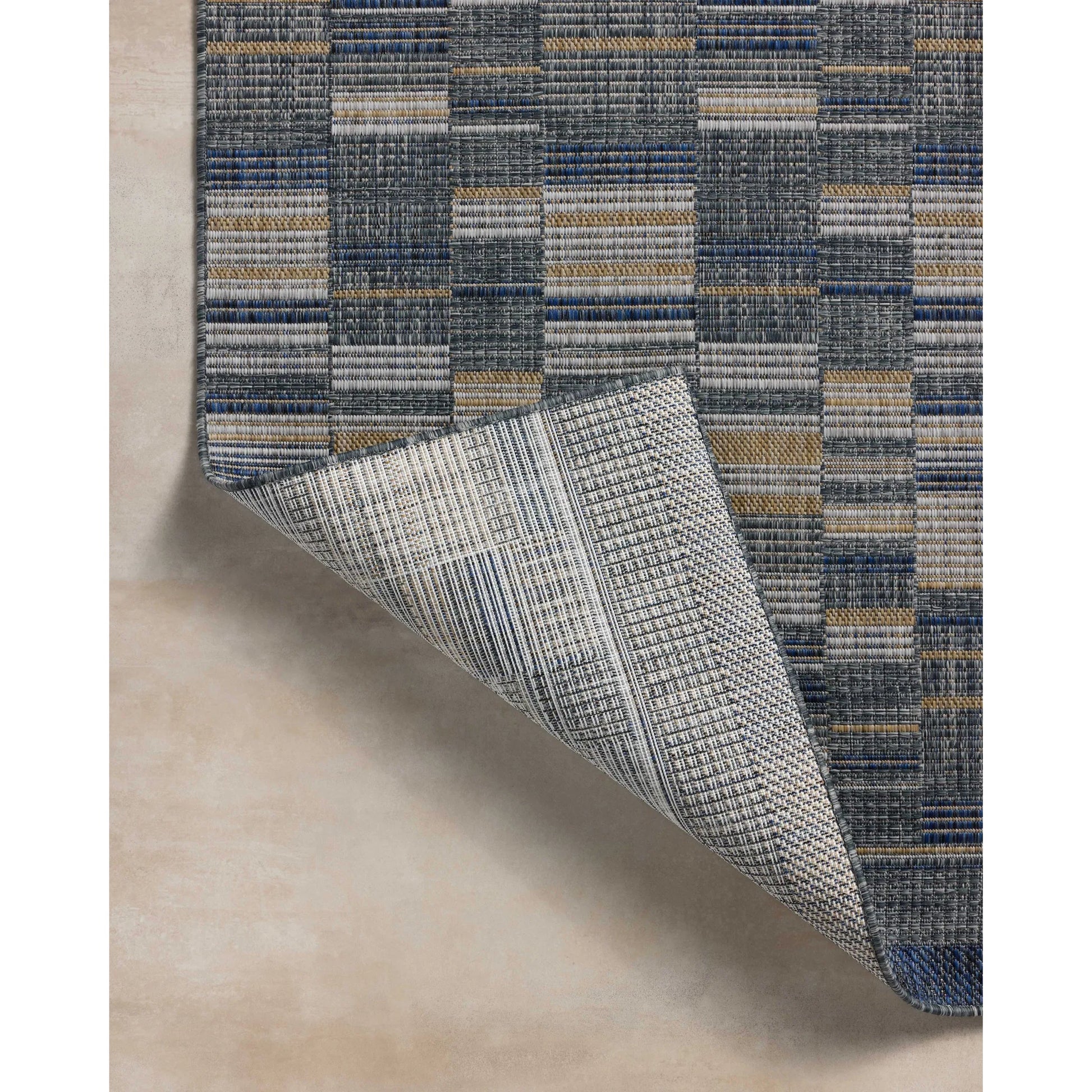 Birch BIR-04 Rug by Loloi in denim, gold. Made from 100% polypropylene in a unique style.